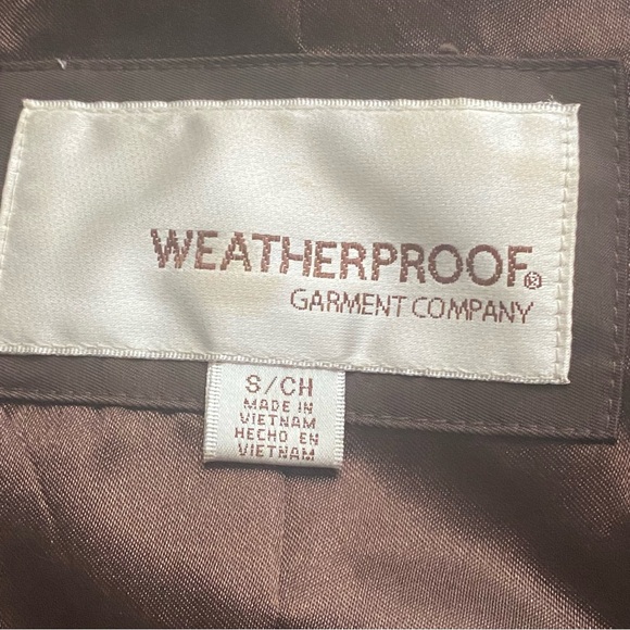 Super Nice Weatherproof Garment Company Chocolate Brown Swing Trench Coat, Small - Picture 11 of 12